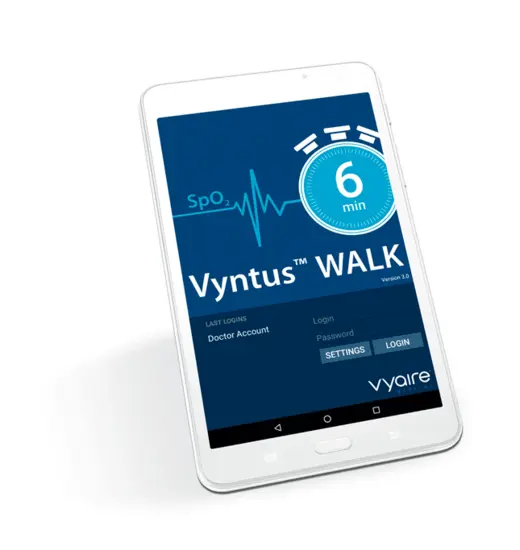 Vyntus WALK - Aplicación en tableta